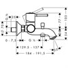 Смеситель Hansgrohe Talis Classic 14140000 для ванны и душа, хром 14140000 - фото 185643