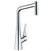 Смеситель Hansgrohe Metris M71, Eco, для кухонной мойки, с вытяжным изливом, цвет хром, 14780000 14780000 - фото 185651