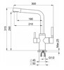 Смеситель Granula GR-2015 2015al, для кухонной мойки, с подключением к фильтру, алюминиум 2015, алюминиум - фото 186346