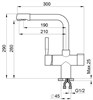 Смеситель Granula GR-2088 2088tr, для кухонной мойки, с подключением к фильтру, турмалин 2088, турмалин - фото 186445