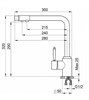 Смеситель Granula GR-2301 2301sv, для кухонной мойки, с подключением к фильтру, шварц 2301, шварц - фото 186594