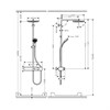 Душевая система Hansgrohe Pulsify 24220670, Showerpipe 260 1jet, черный матовый 24220670 - фото 186832