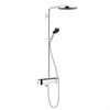 Душевая система Hansgrohe Pulsify 24230000 S, Showerpipe 260 1jet термостатическая ShowerTablet 400, с изливом, хром 24230000 - фото 186849