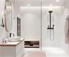 Душевая система Hansgrohe Pulsify 24240670 S, Showerpipe 260 2jet термостатическая ShowerTablet Select 400, черный матовый 24240670 - фото 186866