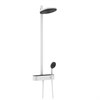 Душевая система Hansgrohe Pulsify 24240700 S, Showerpipe 260 2jet термостатическая ShowerTablet Select 400, белый матовый 24240700 - фото 186869