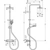 Душевая система Hansgrohe Vernis Shape Showerpipe 230 1jet EcoSmart с термостатом, хром, 26097000 26097000 - фото 187342