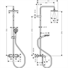 Душевая система Hansgrohe Vernis Shape 26284000 Showerpipe 230 1jet с термостатом, хром 26284000 - фото 187563