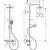 Душевая система Hansgrohe Vernis Shape 26427670 Showerpipe 240 1jet, термостатическая, черный матовый 26427670 - фото 187724