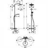 Душевая система Hansgrohe Croma Select S 26792000 280, SHP Wanne chrom 26792000 - фото 188170