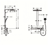 Душевая система Hansgrohe Rainmaker Select Showerpipe 27106400, 460 x 300 мм, 3 режима струи, с держателем, белый/хром 27106400 - фото 188397