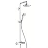 Душевая система Hansgrohe Croma Select S 180 2jet Showerpipe EcoSmart 27254400, белый/хром 27254400 - фото 188446