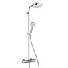 Душевая система Hansgrohe Crometta 160 1jet Showerpipe EcoSmart 27265400, белый/хром 27265400 - фото 188455