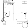 Душевая система Hansgrohe Showerpipe с термостатом Raindance E 300 27363000 ShowerTablet 600 27363000 - фото 188536