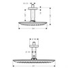 Верхний душ Hansgrohe PuraVida 400 1jet 27390000, хром 27390000 - фото 188561