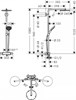 Душевая система HG Raindance Select Showerpipe S 240 1jet PowderRain, 27633140, шлифованная бронза 27633140 - фото 188660