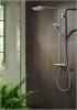 Душевая система Hansgrohe Raindance Select S Showerpipe 240 1jet PowderRain 27633340, черный хром 27633340 - фото 188697