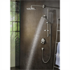 Душевой гарнитур Hansgrohe Raindance Select S 120 3jet PowderRain 27654000, штанга 65 см, корпус хром, лицевая часть белая, 3 режима струи 27654000 - фото 188792