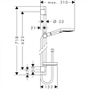 Душевой гарнитур Hansgrohe Raindance Select S 120 3jet PowderRain 27654000, штанга 65 см, корпус хром, лицевая часть белая, 3 режима струи 27654000 - фото 188793