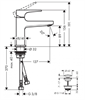 Смеситель Hansgrohe Metropol 32500990 для раковины, золото 32500990 - фото 189703