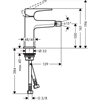 Смеситель для биде Hansgrohe Metropol 32520140, шлифованная бронза 32520140 - фото 189769