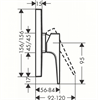 Смеситель Hansgrohe Metropol 32565670 для душа, черный матовый 32565670 - фото 189878