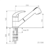 Смеситель для мойки Zigmund & Shtain ZS 1200 топленое молоко 4250055632312 - фото 193895