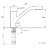 Смеситель для мойки Zigmund & Shtain ZS 1100 млечный путь 4250055636631 - фото 194201