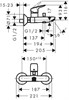 Комплект смесителей Hansgrohe Logis 71151000+71400000+26532400, Santehnica.ru 71151000/71400000/26532400 - фото 196918