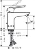 Комплект смесителей Hansgrohe Logis E 100 (d), 71178000+71610000+26532400 71178000/71610000/26532400 - фото 196947