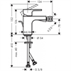 Смеситель Hansgrohe Vernis Shape 71211000 для биде, хром 71211000 - фото 196963