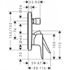 Смеситель Hansgrohe Talis E 71474670 для ванны, черный матовый 71474670 - фото 197196