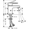 Смеситель Hansgrohe Vernis Blend 71550000 для раковины, с донным клапаном, хром 71550000 - фото 197211