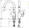 Смеситель Hansgrohe Vernis Blend 71554000 для раковины, хром 71554000 - фото 197228