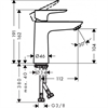 Смеситель Hansgrohe Talis E 71711000 для раковины, с донным клапаном Push-Open 71711000 - фото 197421