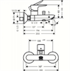 Смеситель для ванны Hansgrohe Talis E 71740670, черный матовый 71740670 - фото 197554