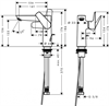 Смеситель Hansgrohe Talis E 150 71754340 для раковины, черный хром 71754340 - фото 197602