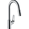 Смеситель Hansgrohe Focus 71800000 M42 для кухонной мойки с выдвижным изливом, хром глянцевый 71800000 - фото 197632