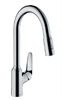 Смеситель Hansgrohe Focus M42, 71820000, для кухонной мойки, с вытяжным изливом, цвет хром 71820000 - фото 197686