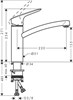 Смеситель Hansgrohe Logis M31, Eco, 71860000, для кухонной мойки, цвет хром 71860000 - фото 197719