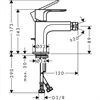 Смеситель Hansgrohe Rebris 72211670 E для биде, с набором для слива, черный матовый 72211670 - фото 197802