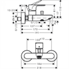 Смеситель Hansgrohe Rebris 72440000 S для ванны и душа, без гарнитура, хром 72440000 - фото 197851