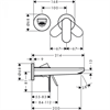 Смеситель Hansgrohe Rebris 72528000 S для раковины, с набором для слива, хром глянцевый 72528000 - фото 198017