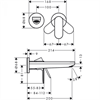 Смеситель Hansgrohe Rebris 72528670 S для раковины, с набором для слива, черный матовый 72528670 - фото 198019