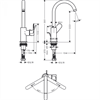 Смеситель для раковины Hansgrohe Rebris 72536000 S, с донным клапаном, хром глянцевый 72536000 - фото 198025