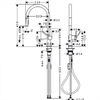 Смеситель Hansgrohe Talis 210 M54, для кухонной мойки, с вытяжным изливом, хром, 72800000 72800000 - фото 198343