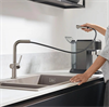 Смеситель Hansgrohe Talis 210 M54, для кухонной мойки, с вытяжным изливом, под сталь, 2808800 72808800 - фото 198460