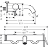 Смеситель для ванны и душа Hansgrohe Tecturis S 73422000, цвет хром глянец 73422000 - фото 199928