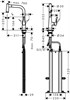 Смеситель Hansgrohe Metris 220 73800000 для кухонной мойки, хром 73800000 - фото 200132