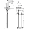 Кухонный смеситель Hansgrohe Aquno Select M81, 73830000, ComfortZone 250, с вытяжным изливом, 2 режима струи, хром 73830000 - фото 200283