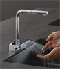 Смеситель Hansgrohe Aquno Select 73836000, для кухонной мойки, с вытяжным изливом, цвет хром 73836000 - фото 200308